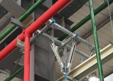 青云谱该抗震支架的整体式支吊架结构协调性好
